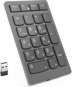 Клавиатура Lenovo Go keypad, безжична wireless, 32 бутони, сив цвят