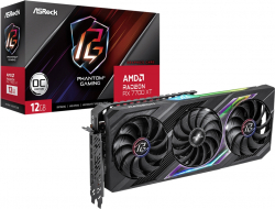 Видеокарта Asrock AMD Radeon RX 7700XT Phantom Gaming OC, 12GB GDDR6, HDMI 2.1, 3x DP 2.1