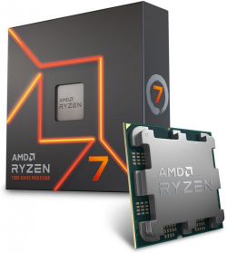 Процесор AMD Ryzen 7 8C-16T 7700X (4.5-5.0GHz Boost,40M, 105W, AM5) кутия, с Radeon Graphics