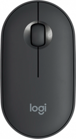 Мишка Logitech Pebble 2 M350S, 1000 dpi, 3 бутона, обхват до 10 метра, графитен