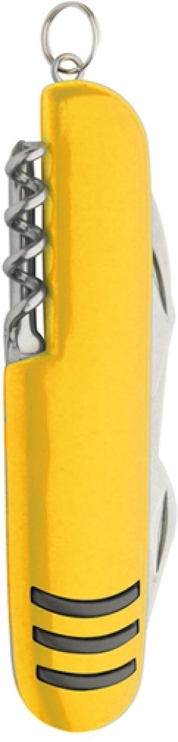 Cool Джобен нож Shakon, мултифункционален, жълт