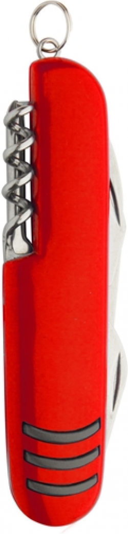 Cool Джобен нож Shakon, мултифункционален, червен