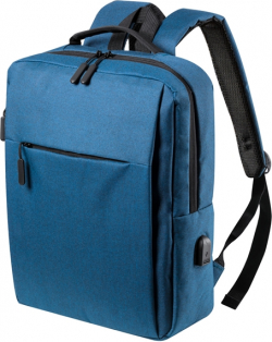 Раница Cool Раница за лаптоп Prikan, 15.6'', полиестер, синя