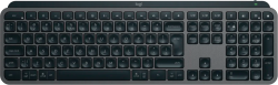 Клавиатура Logitech MX Keys S, Безжична, Подсветка, 1500 mAh, Plug & Play, USB Type-C, Графит