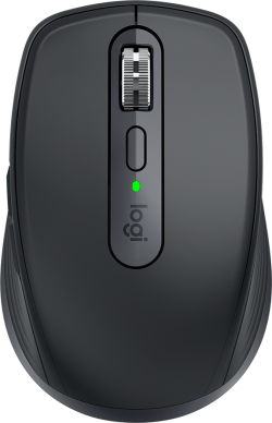 Мишка Logitech MX Anywhere 3S, Безжичен, 2.4 GHz, 8000dpi, Fast charging, Графитен