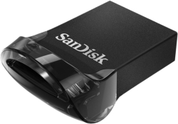 USB флаш памет SanDisk Ultra Fit 256GB, USB 3.1, 130 MB/sec. скорост на четене, Черен; SDCZ430-256G-G46