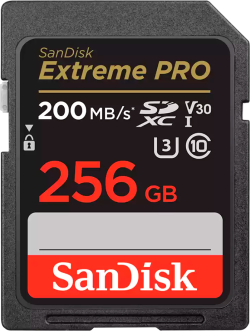 SD/флаш карта SanDisk Extreme PRO 256GB SDXC; SDSDXXD-256G-GN4IN