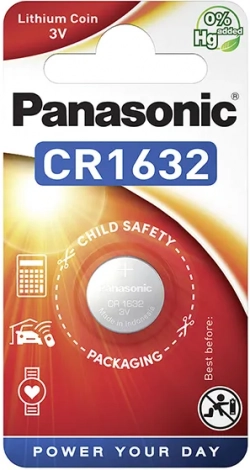 Батерия литиева CR1632 3V PANASONIC -цена за 1 бр