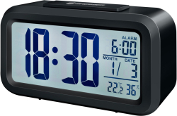 Будилник Bresser MyTime Duo LCD, черен