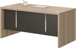 Бюро Работно RFG Milano, 1600 х 790 х 750 mm, светъл дъб и сиво
