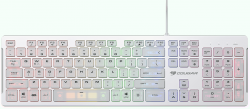 Клавиатура Cougar Vantar S White, геймърска, с кабел, подсветка, механични клавиши