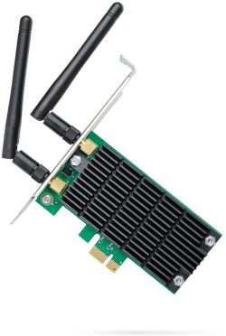 Мрежова карта/адаптер TP-Link Archer T4E, 2.4 - 5 GHz, 300 + 867 Mbps, 802.11ac, 128-bit, 64-bit