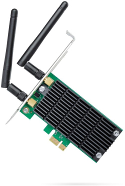 WiFi безжична карта/адаптер TP-Link Archer T4E, 2.4 - 5 GHz, 300 + 867 Mbps, 802.11ac, 128-bit, 64-bit