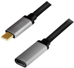 Кабел/адаптер Cable USB3.2 C-C, M-F, 4K, 0.5m, Logilink CUA0105