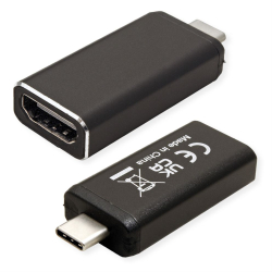 Кабел/адаптер VALUE 12.99.3227 :: Адаптер USB Type C - HDMI, 4K60Hz, M-F 