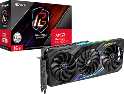 Видеокарта Asrock AMD Radeon RX7800XT Phantom Gaming 16GB GDDR6, 1x HDMI 2.1, 3x DP 2.1, 256bit