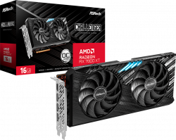 Видеокарта Asrock AMD Radeon RX7800XT Challenger OC, 16GB GDDR6, 256-bit, 3x DP 2.1, HDMI 2.1