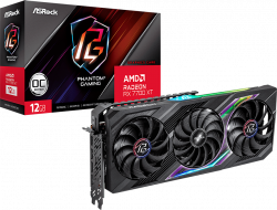 Видеокарта Asrock AMD Radeon RX 7700XT Phantom Gaming, 12GB GDDR6, 1x HDMI 2.1, 3x DP 2.1