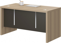 Бюро Бюро RFG Milano, 1400 х 700 х 750 mm, ПДЧ 40 mm, светъл дъб и тъмносиво