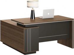 Бюро Работно RFG Elmaz, с контейнер, 1800 х 800 х 760 mm, дъб и сиво на най-ниска цени