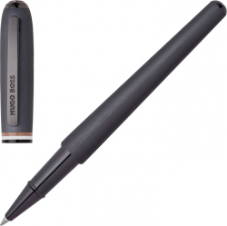 Канцеларски продукт Hugo Boss Ролер Contour Iconic, в кутия, тъмносив