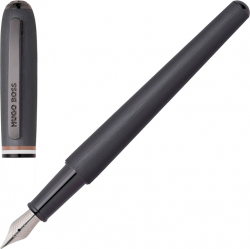 Канцеларски продукт Hugo Boss Писалка Contour Iconic, в кутия, тъмносива