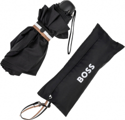 Продукт Hugo Boss Чадър Iconic Mini, черен