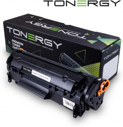 Тонер за лазерен принтер Tonergy Compatible Toner Cartridge HP 12X Q2612X Black, High Capacity 3k