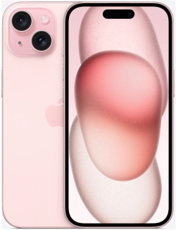 Смартфон Apple iPhone 15 6.1" 2556 x 1179, 6GB RAM, 256GB, USB 2.0 Type-C, розов цвят