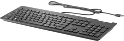 Клавиатура HP Business Slim Smartcard, с кабел, 104 бутон, четец на смарт карта, черен цвят