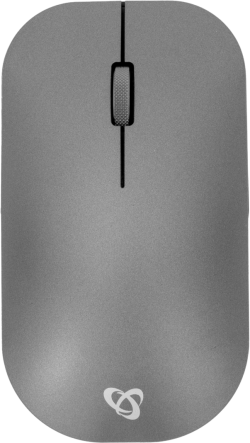 SBOX WM-113, Безжична мишка, презареждаема през USB, Bluetooth, 2.4Ghz, сив