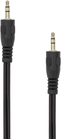 Кабел/адаптер SBOX 3.5-3.5-M-M-0.5 :: Аудио кабел, 3.5 мм стерео жак M-M, 0.5 м, Черен