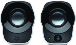 Колонки Logitech Тонколони Stereo Z120, с кабел, бяло-черни