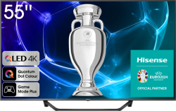 Телевизор Hisense 55A7KQ 55" 3840 x 2160, QLED, 60Hz, HDR 10+, HLG, 3x HDMI, 2x USB, LAN