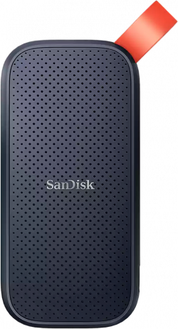 Хард диск / SSD SanDisk Portable, 2TB SSD, външен, USB 3.2 Type C, черен