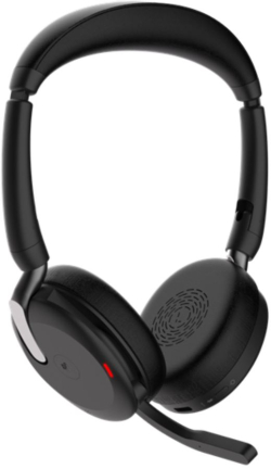 Jabra Evolve2 65 Flex стерео слушалки, Bluetooth, USB-C, MS, ANC, зарядна подложка