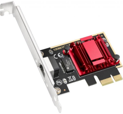 Мрежова LAN карта/адаптер Cudy PE25, 1х PCI Express, 10 Mbps/100 Mbps/1 Gbps/2.5 Gbps