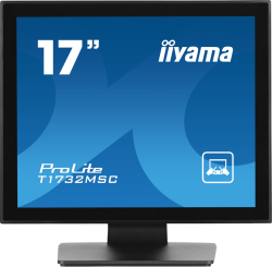 Монитор IIYAMA T1732MSC-B1S, 17'', Touch monitor, Projective capacitive, TN Panel, 5:4, 1280 x 1024, 250cd/m2, 1000:1, 5ms, IP54 Front