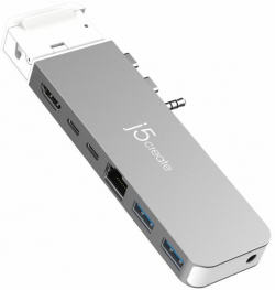 USB Хъб  j5create JCD395, 4K60 Pro USB4 Хъб, MagSafe Kit, За MacBook Pro 2021-2022
