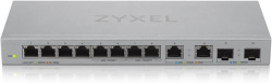 Комутатор/Суич ZyXEL XGS1010-12 v2, 12-Port Gigabit Unmanaged Switch with 8-Port 1G + 2-Port 2.5G + 2-Port SFP+