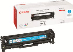Тонер за лазерен принтер CANON 718 toner cartridge cyan standard capacity 2.900 pages 1-pack