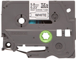 Касета за етикетен принтер Brother HSe-211E, ширина 5.8 мм, за Brother PT-D800W/ PT-E550WVPNI/PT-P900W