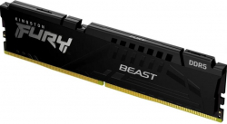 Памет Kingston Fury Beast 8GB DDR5, 6000MHz, CL36, 1.35V, 36-38-38, 1ерен цвят