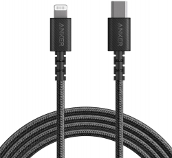 Кабел/адаптер Anker Powerline Select кабел за данни, USB-C - Lightning, 0.9 м, черен