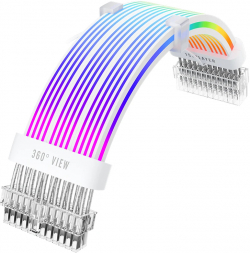 Други 1stPlayer удължителен кабел Extension Modding Cable M-B 24PIN Addressable RGB White