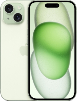 Смартфон Apple iPhone 15 256GB, 6.1" Super Retina, 6GB, 128GB, 3877 mAh, 48 MP, DS, Зелен