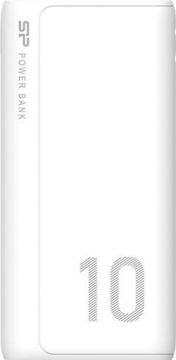 Външна батерия Silicon Power GP15, преносима батерия, 10000mAh, Global, 2 x USB 2.0, 1 x microUSB, бял