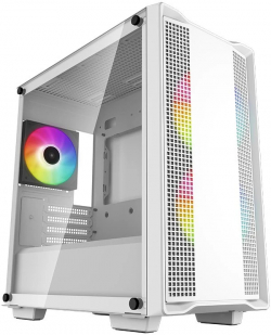 DeepCool кутия Case mATX - CC360 A-RGB White