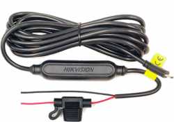 Аксесоар за камера Power cable for Dashcam Hikvision, Mini USB, left, 12-24V, 2A, 3.5m, buck line.