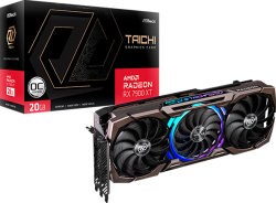 Видеокарта Asrock AMD Radeon RX7900XT Taichi OC, 20GB GDDR6, 320 bit, 3x DP 2.1, 1x HDMI 2.1